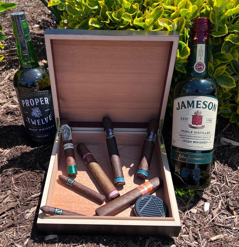 Cigar Humidor Firefighter American Flag UV Printed Etsy