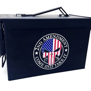 2nd Amendment Come and Take It 50cal Ammo Can - UV Printed (Permanent)