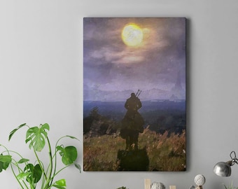 Witcher Canvas Print, Witcher Art Print, Witcher Painting