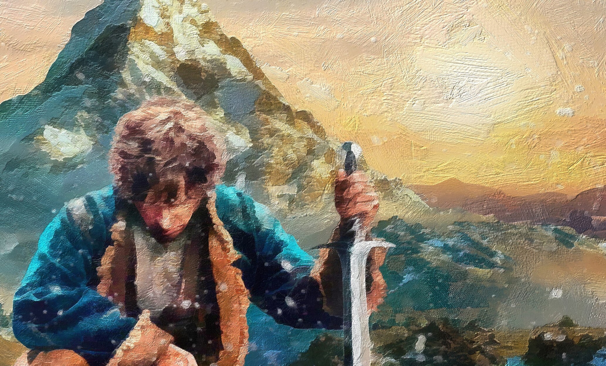 Bilbo Baggins Quest of Erebor Canvas Print, LOTR Print, LOTR