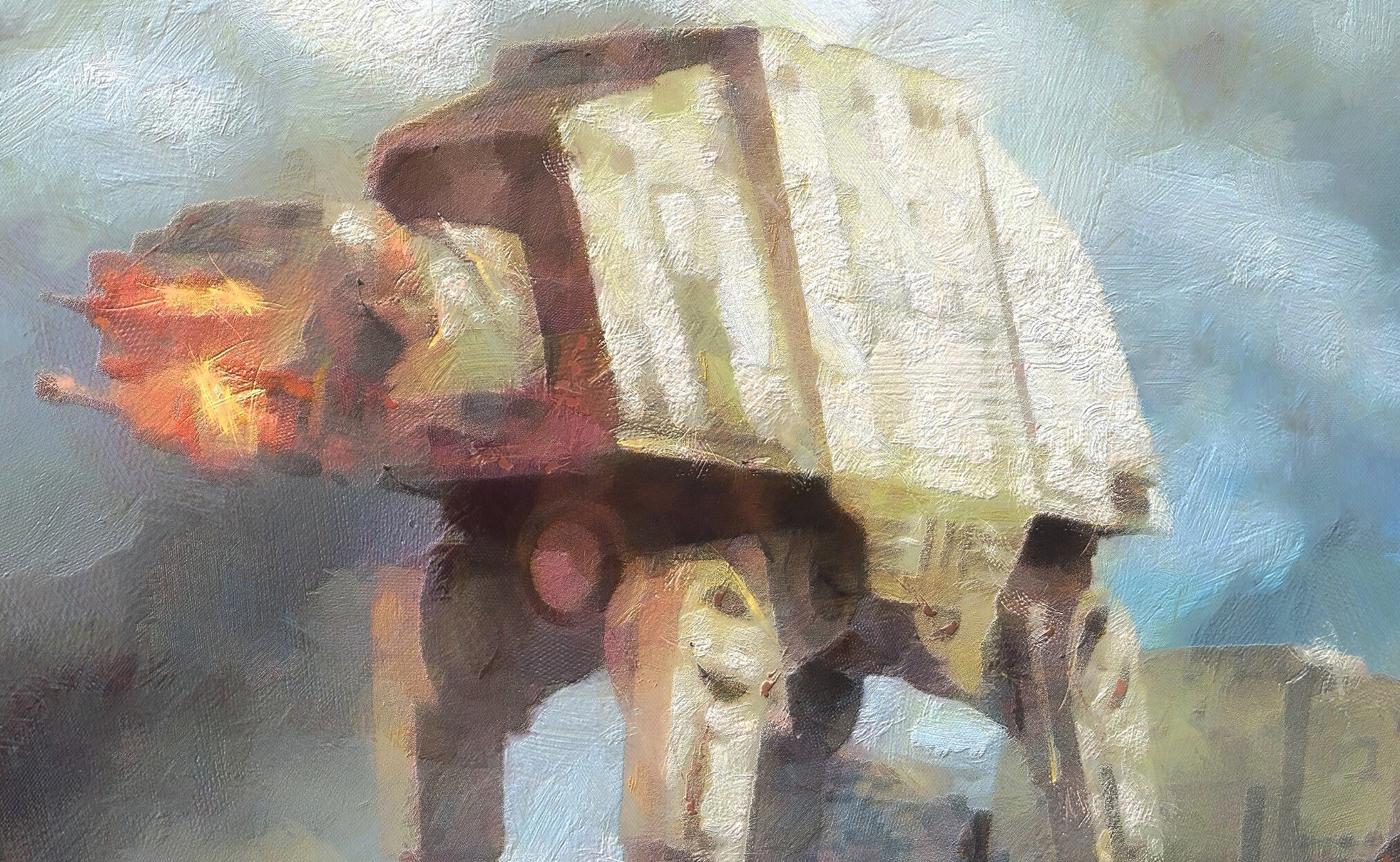 Star Wars AT-AT Canvas Print Star Wars GIFT Star Wars Art | Etsy