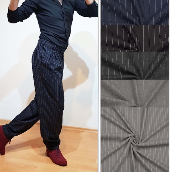 Pantalon Tango à Rayures Hommes | Pantalon de tango Untangomas, noir, bleu marine, gris, bleu