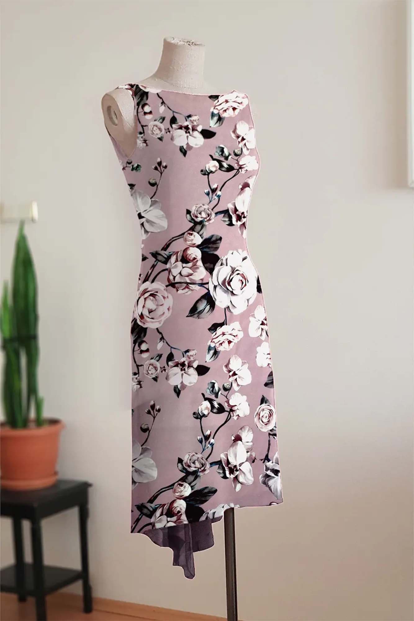 タンゴドレス - 花柄ピンク生地 - Untangomas - Etsy 日本