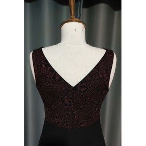 Green & Black Tailed Tango Dress: Patterned Open-Back Cocktail Dress