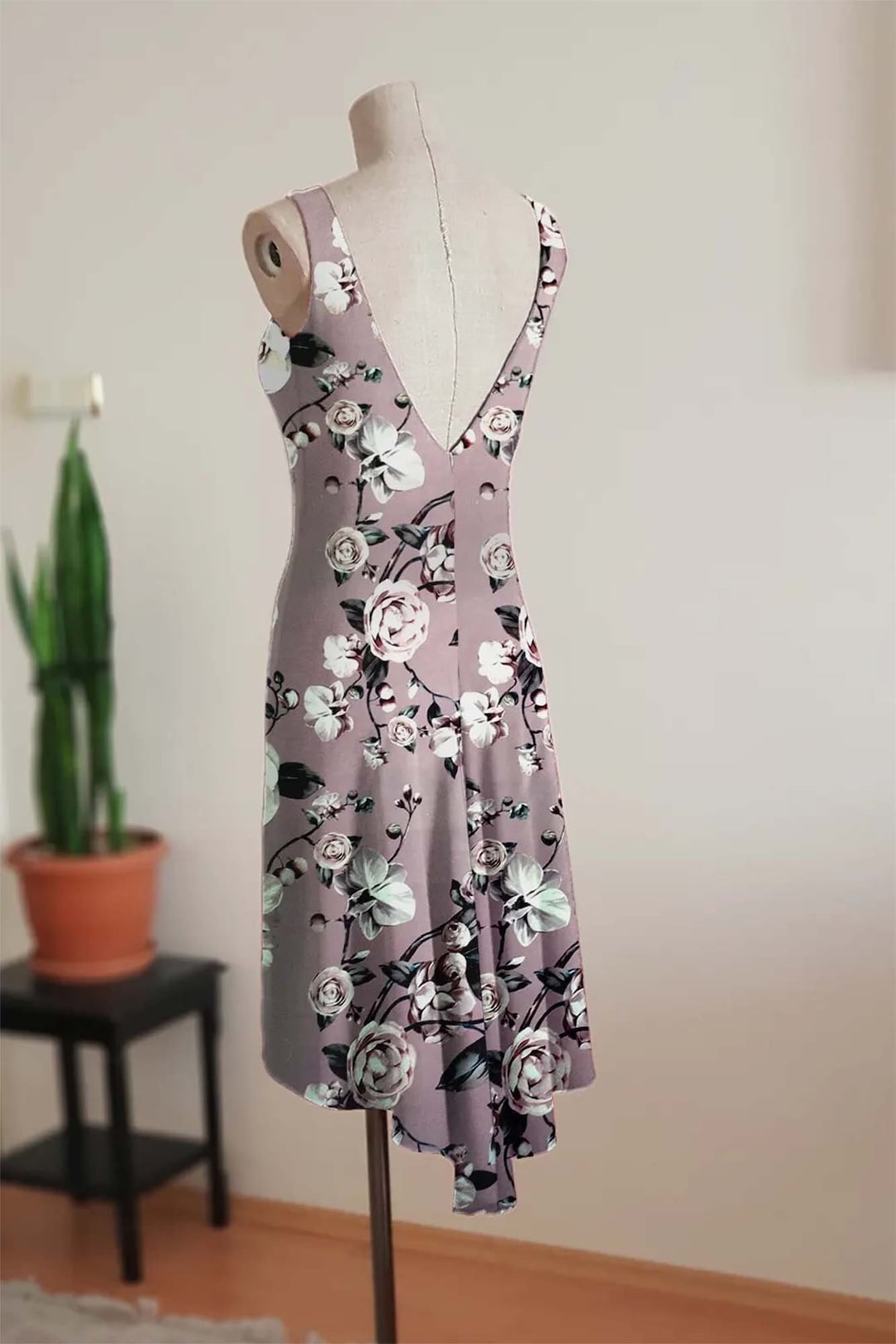 タンゴドレス - 花柄ピンク生地 - Untangomas - Etsy 日本