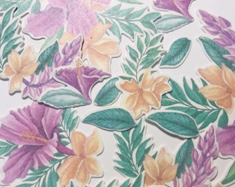 Hibiscus Washi Ephemeras