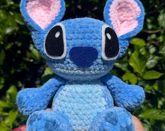 Blue Alien (Stitch Inspired) Crochet Plushie