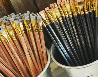 Bottom Shelf Blackwing Pencils- Pearl, 602, Natural, & Matte. high quality stationary supplies for artist and illustrators