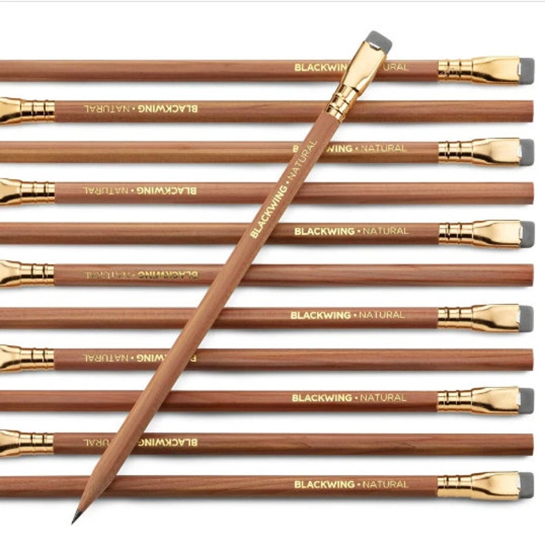 Single Blackwing Natural Pencil. Cedar wood Stationary for Artists. Writing, Sketching supplies for Journaling enthusiast and Musicians. image 4