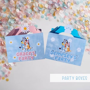 Personalised Bluey Party Box l Bluey Party Bag | Lunch Box