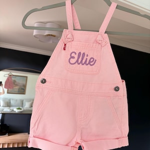 Toddler/Baby Overalls with Embroidered Name