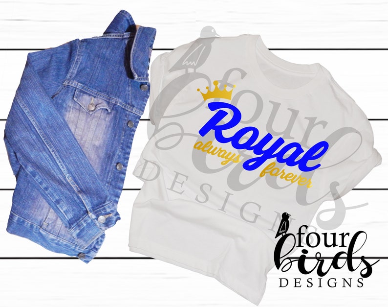 mugs and more Always Forever Royal Digital File for Silhouette and Cricut dxf, png, pdf, jpg, svg -- T-Shirts tumblers