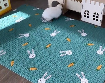 PRE-ORDER Tokihut Washable Non-Slip Pet Playpen Xpen Floor Mat Rug Playmat for Dogs, Kittens, Rabbits