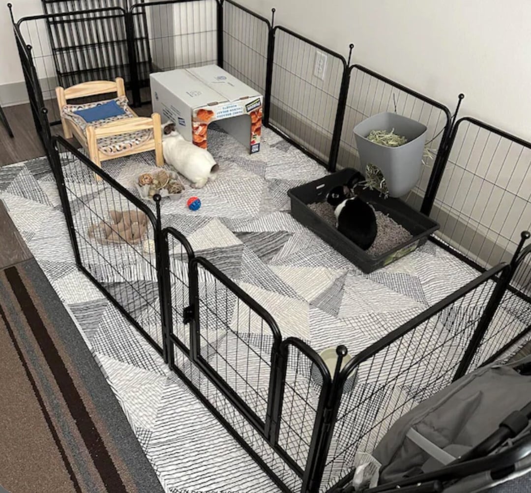 Tokihut Washable Non-slip Pet Playpen Xpen Floor Mat Rug Playmat for Dogs,  Cats, Rabbits - Etsy