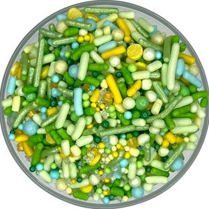 Streusel Mix Fairy Dust Streumix -- Birthday Party Tinkerbell Party Fairy Dust Pixie Dust Grün Streusel Blau Streusel