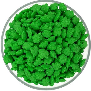 Sprinkles Shamrock Green Confetti Sprinkle -- St Patrick&#39;s Day Dark Green Sprinkles Jimmies Crunchy Confetti