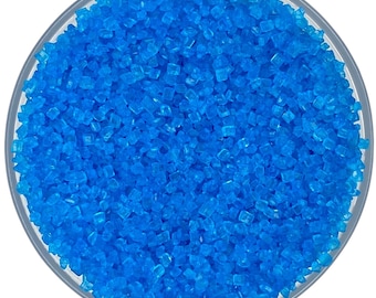 Suikerkristallen G blauwe dikke suikerkristallen