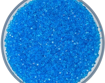 Suikerkristallen G helderblauwe suikerkristallen