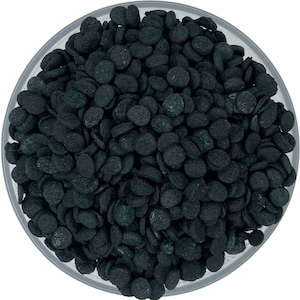 Confetti Sprinkles R Black Matte Sprinkles -- Round Black Tone Sparkly Sprinkles Jimmies Crunchy Confetti Pearl Sprinkles
