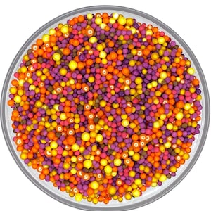 Mélange pour saupoudrer Petits morceaux de récolte d'automne Mélange pour saupoudrer -- automne comestible automne Sprinkles nonpareils Sprinkles or rose chatoyant rouge orange