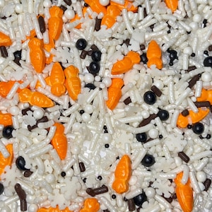Sprinkle Mix Snowman Pieces Sprinkle Mix -- Winter Holidays Sprinkle Mix Christmas Sprinkles Olaf Frozen Carrots Snowmen Sprinkle Snowflakes