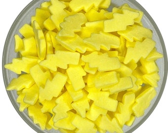 SALE - Yellow Lightning Bolt Sprinkles - Cake & Cupcake Confetti