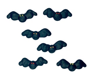 SALE - Royal Icing Bats Black