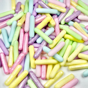 Sprinkle Mix Pastel Rods Sprinkle Mix -- Edible Spring Sprinkle Mix Large Sprinkle Rods Sprinkles Easter Sprinkles Sprinkle Shapes