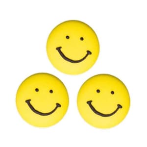 Royal Icing Smiley Face Yellow -- Cute Smile Black Yellow Sprinkles Baby Shower Birthday Party Sprinkles Royal Icing Transfers
