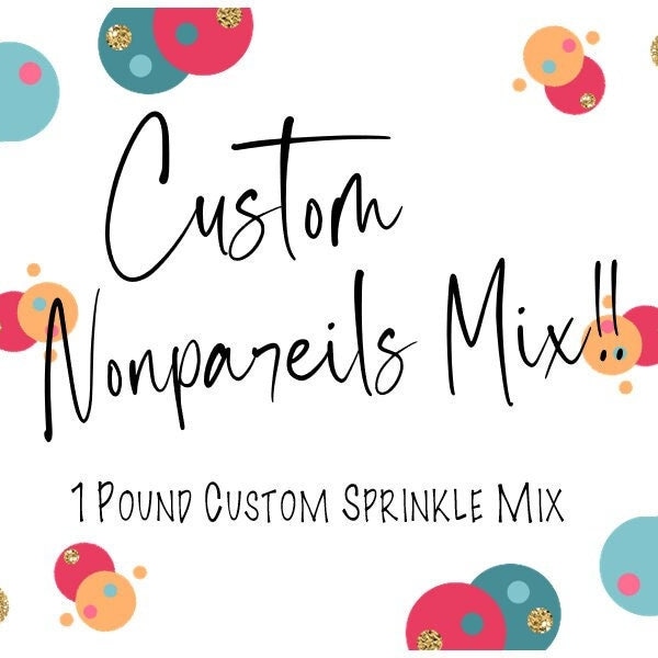 Mezcla de chispas de 1 libra, mezcla de chispas personalizadas - Mezcla de chispas personalizada - Elija una mezcla personalizada de chispas de colores