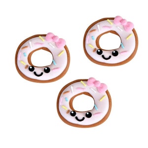 50% OFF SALE - Sugar Donuts Royal Icing -- Pink Sweet Donuts Baby Shower Sprinkle Mix Cute Faces Donut Sprinkles