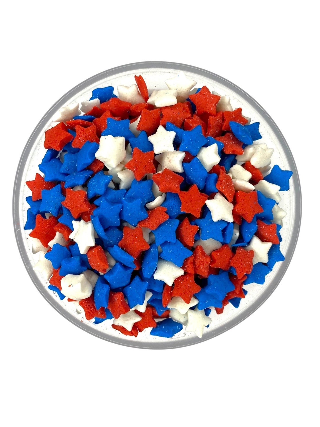 Sprinkles Star Red White Blue Star Confetti Sprinkles -- Fourth 4th of ...