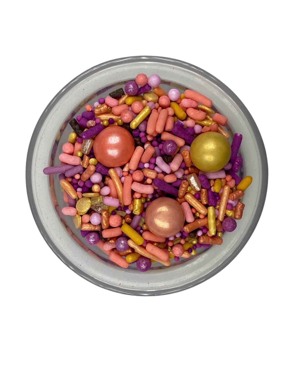 Autumn Days Sprinkle Mix Coral Sprinkles Gold Sprinkles Purple ...