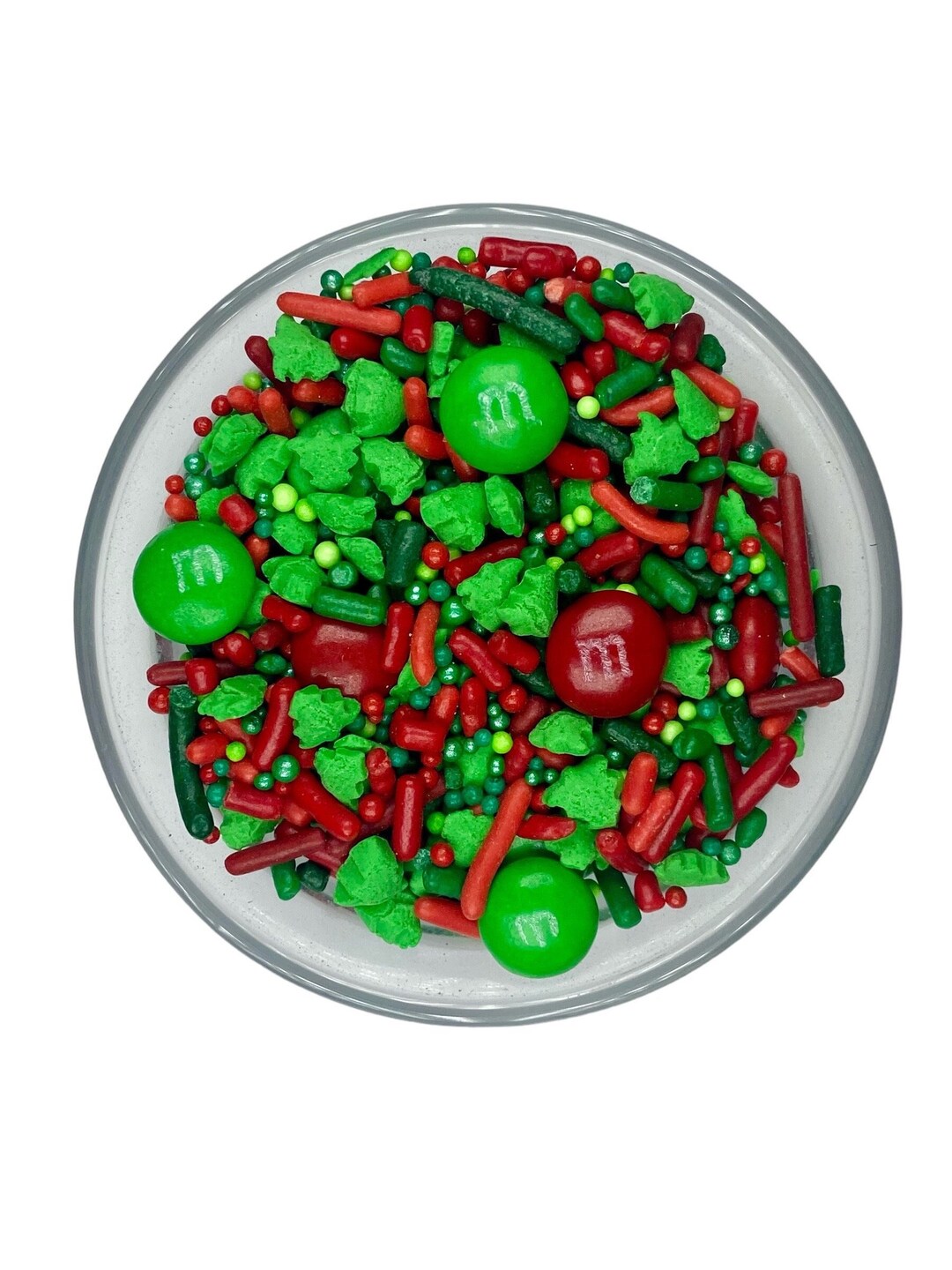 Christmas M&m's Sprinkle Mix Winter Holidays Sprinkle Mix Red Dark Red ...