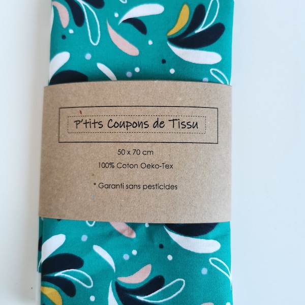 Coupon de tissu divers coloris - 100% coton Oeko-Tex