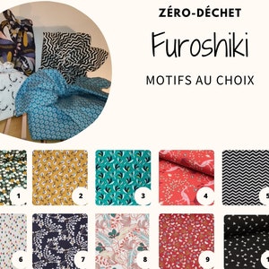 Furoshiki Zero Waste gift wrapping several colors / washable / replaces gift wrapping / reusable / 100% Oeko-tex cotton / image 2