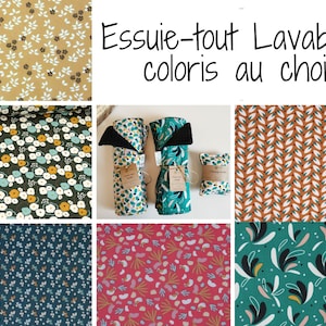 Zero waste washable wipe - in absorbent oeko-tex cotton Customizable
