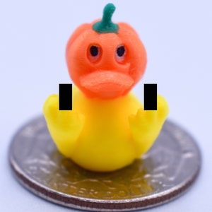 Tiny Mr. &quot;Nice&quot; Pumpkin Duck 3D Printed