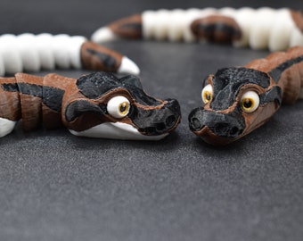 Glow Flexi gevlekte babybalpython - 3D-geprint