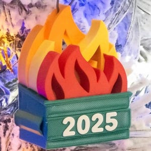 Dumpster Fire Ornament – Pick Your Year!