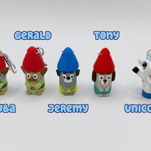 Bluey Inspired Keychains - 3D Printed