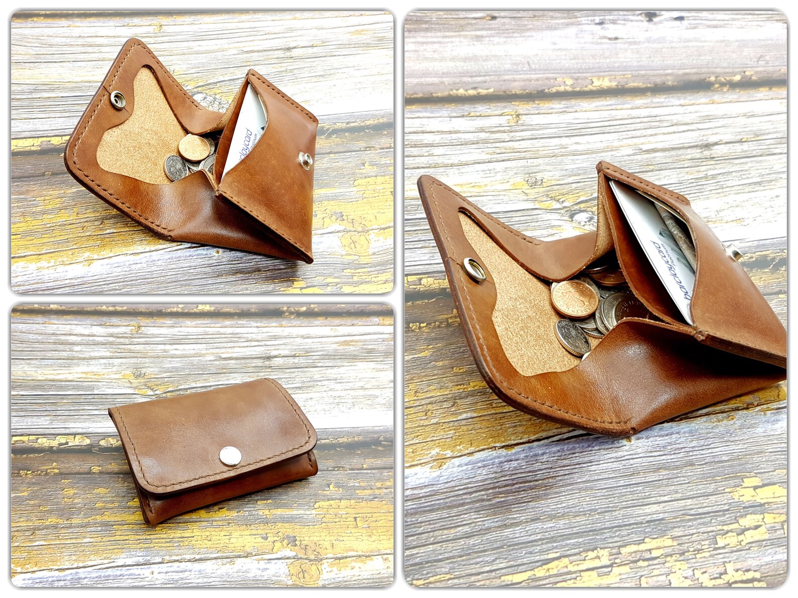 Coin Pouch WalletLeather Coin PurseMens Coin PouchLeather Etsy