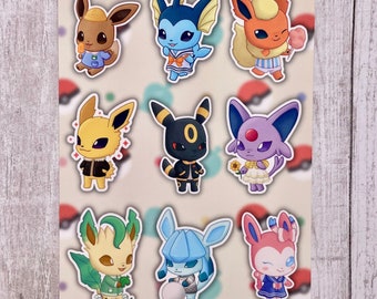 Animal Crossing Eeveelution Print