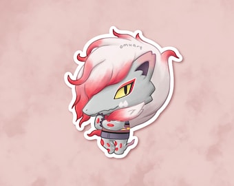 Hisuian Zoroark ACxPKMN Aufkleber - Matt, Vinyl