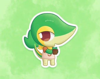 Snivy ACxPKMN Aufkleber - Matt, Vinyl
