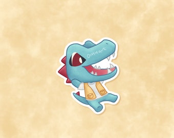 Totodile ACxPKMN Aufkleber - Matt, Vinyl