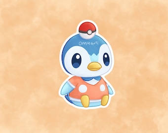 Piplup ACxPKMN Aufkleber - Matt, Vinyl