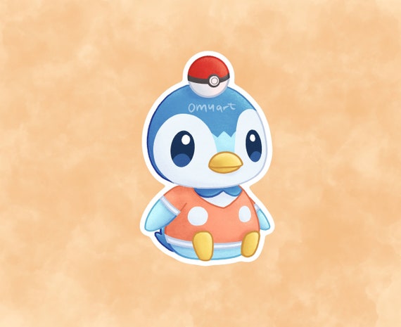 Piplup Acxpkmn Sticker Matte, Vinyl Sweden