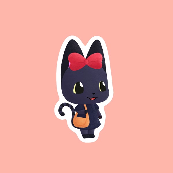 Kiki Animal Crossing Sticker - Matte, Vinyl