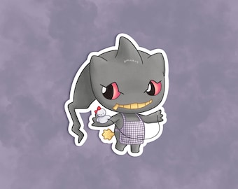 Banette ACxPKMN Sticker - Matte, Vinyl